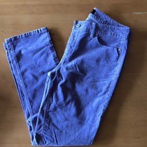 Talbots Straight Corduroy pant, lavender, size 8P